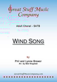 cover Wind Song SATB choral sheet music cover